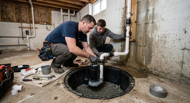 Basement Sump Pump Service in Warwick, RI
