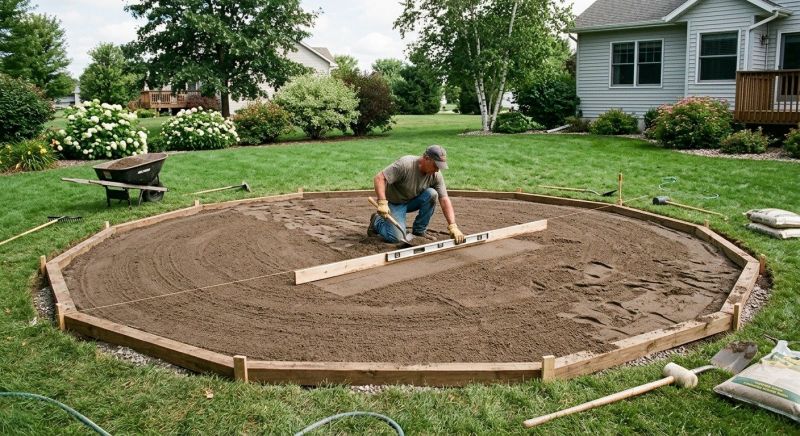 Swimming Pool Ground Leveling Service