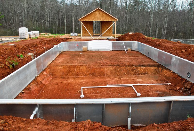 Swimming Pool Ground Leveling