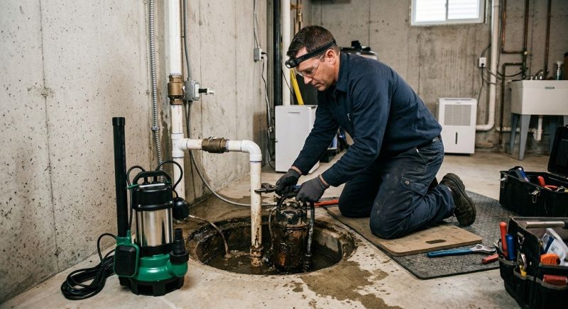 Basement Drainage Installation in Manchester, NH