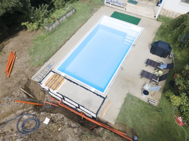 Swimming Pool Ground Leveling
